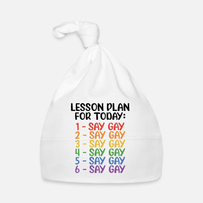 Lesson Plan For Today Say Gay Pride Rainbow Love L Baby Bio-Mütze