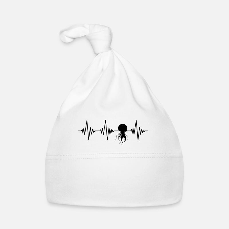 Battements de cœur de méduse Bonnet bio Bébé