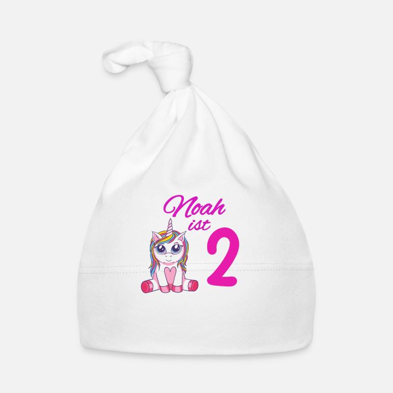 Kindergeburtstag 2 Jahre Mädchen Name Noah Baby Bio-Mütze