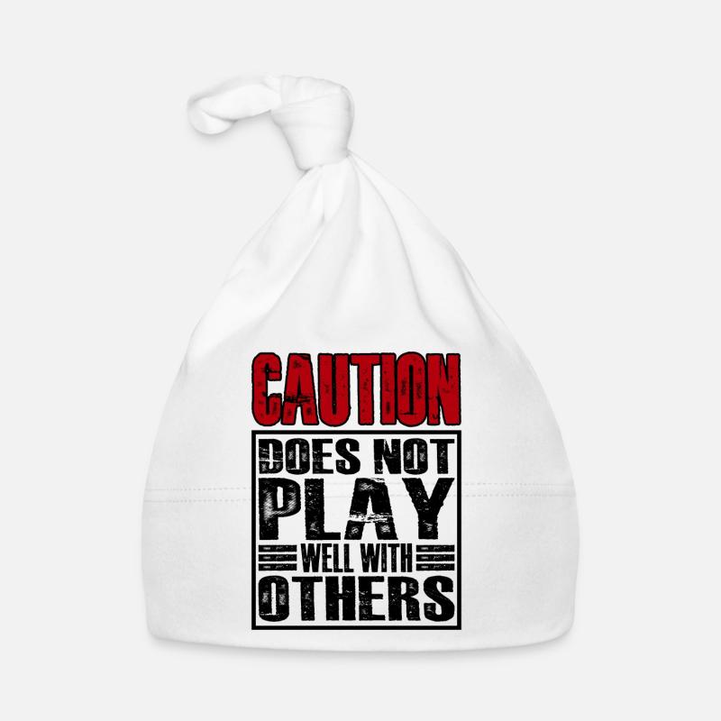 Caution Does Not Play Well With Others 28 Baby Bio-Mütze