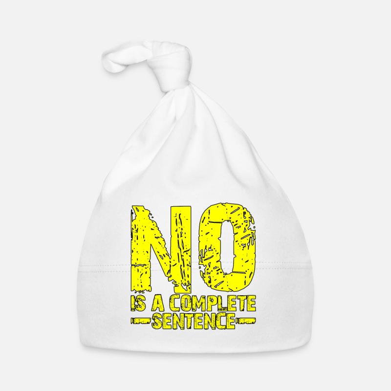 No is a complete sentence 17 Organic Baby Cap