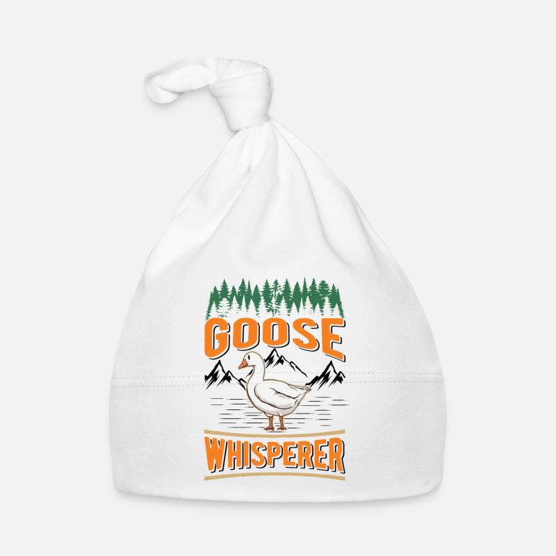 Geese Whisperer Gift Goose Breeder Goose Organic Baby Cap