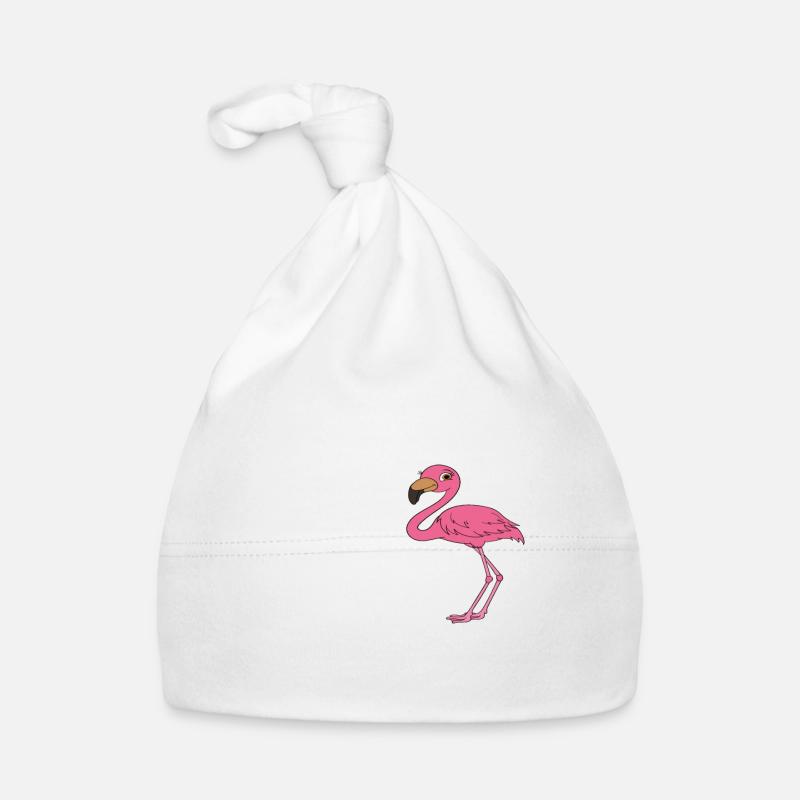 Drôles de graphismes flamants roses Bonnet bio Bébé