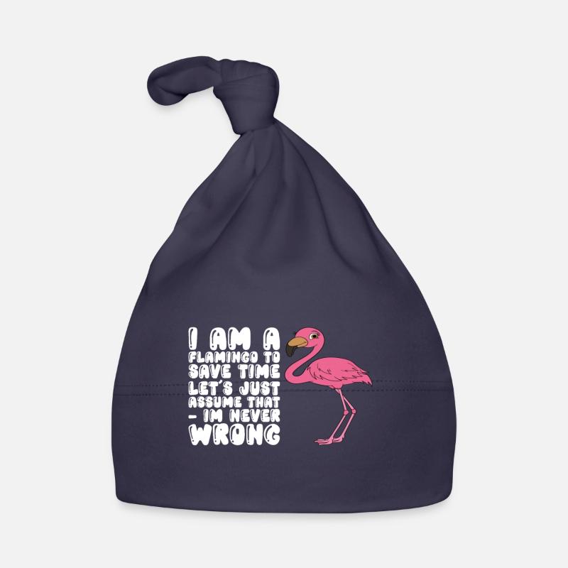 Funny flamingo graphics Organic Baby Cap