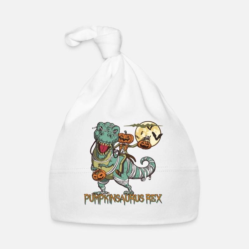 Pumpkinsaurus Dinosaure Drôle Halloween T Rex Bonnet bio Bébé
