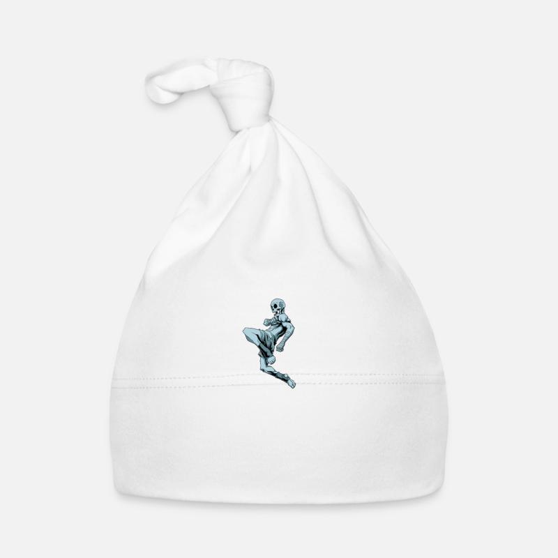Muay Thai Kampfkunst Skelett Baby Bio-Mütze