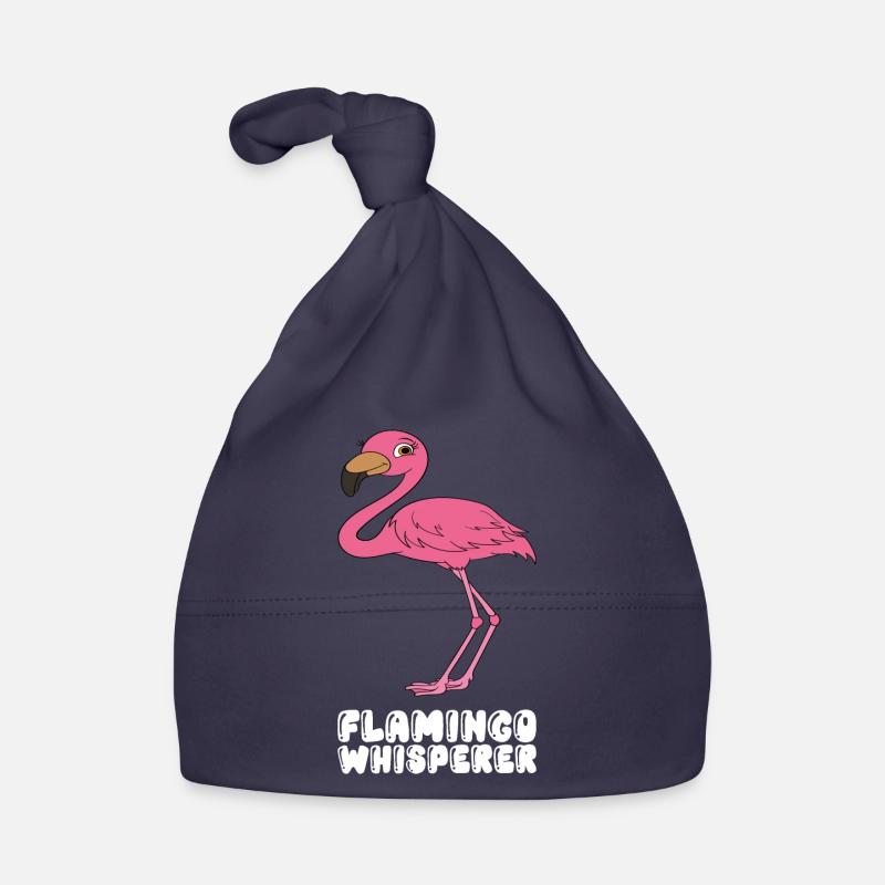 Funny flamingo graphics Organic Baby Cap