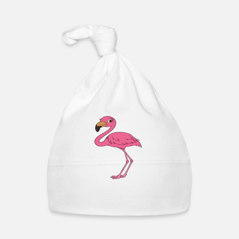 Drôles de graphismes flamants roses Bonnet bio Bébé