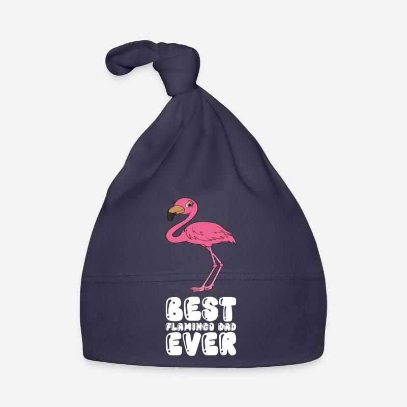 Funny flamingo graphics Organic Baby Cap