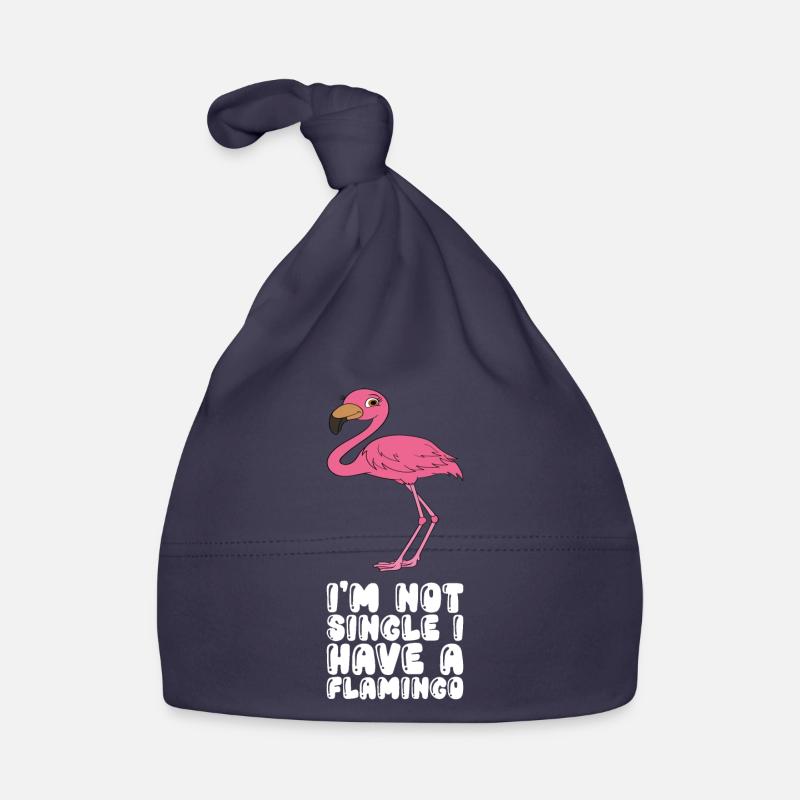 Funny flamingo graphics Organic Baby Cap