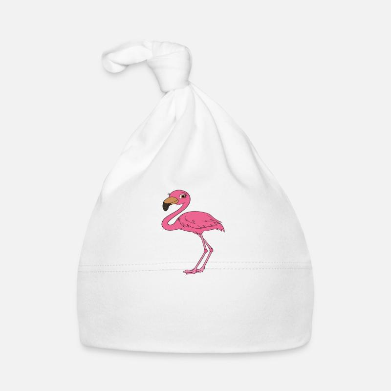 Drôles de graphismes flamants roses Bonnet bio Bébé