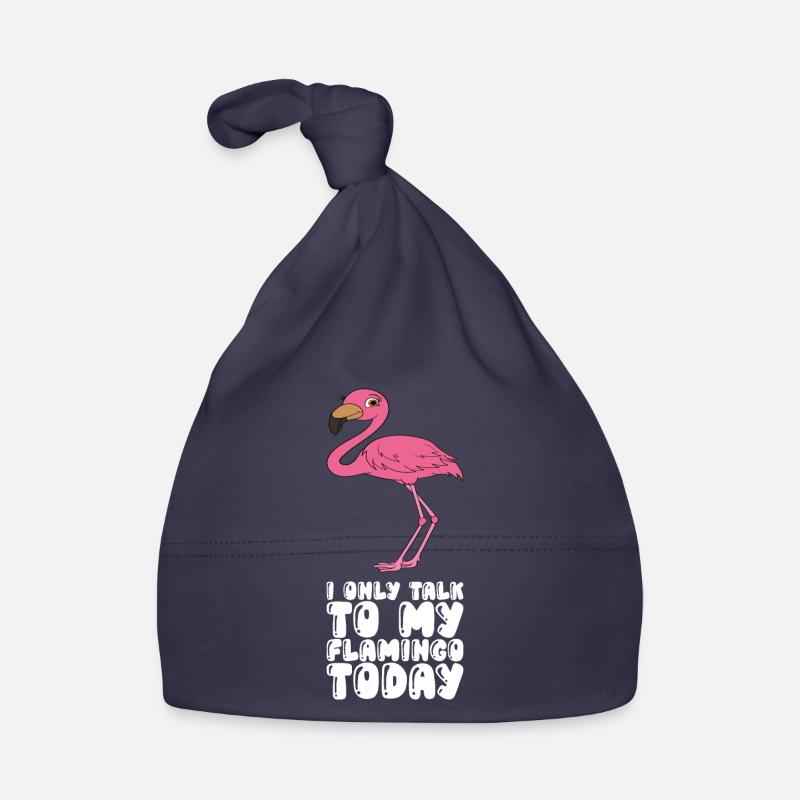 Funny flamingo graphics Organic Baby Cap