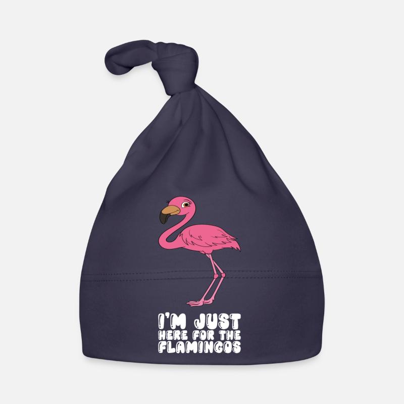 Funny flamingo graphics Organic Baby Cap