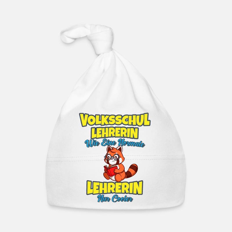 Volksschullehrerin Volksschule Lehrkraft Lehrerin Baby Bio-Mütze