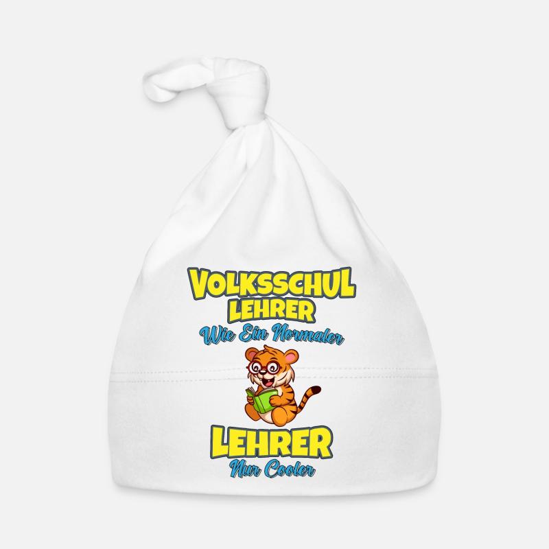 Volksschullehrer Volksschule Lehrkraft Lehrer Baby Bio-Mütze