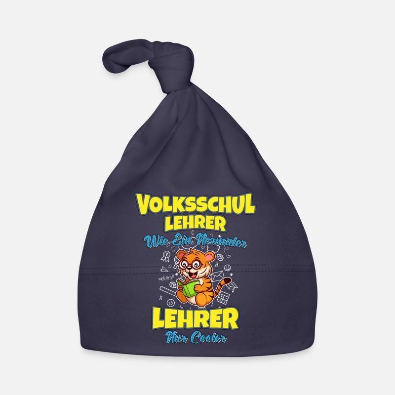 Volksschullehrer Volksschule Lehrkraft Lehrer Baby Bio-Mütze