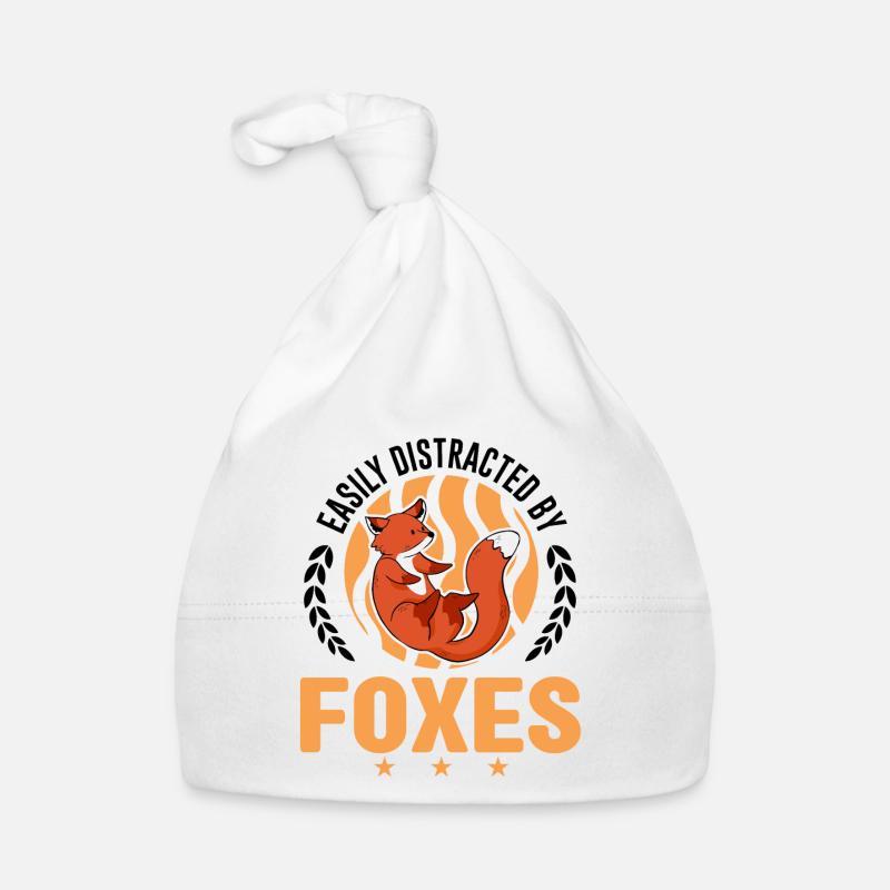 Easily distracted by Foxes Fuchs Organic Baby Cap