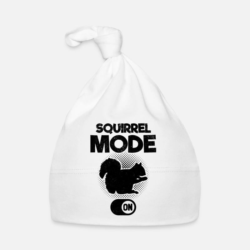 Lustiger Eichhörnchen-Modus auf Baby Bio-Mütze