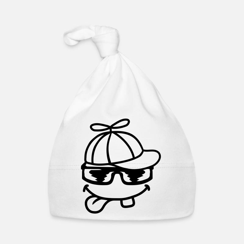 Gesicht Comic Propellermütze Windrad Baby Bio-Mütze