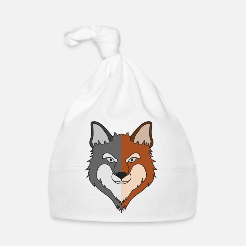 Motif d’animal sauvage de la forêt avec un design de renard Bonnet bio Bébé