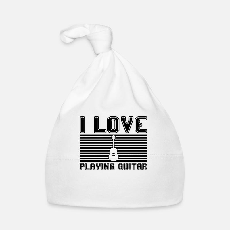 I love playing guitar Baby Bio-Mütze