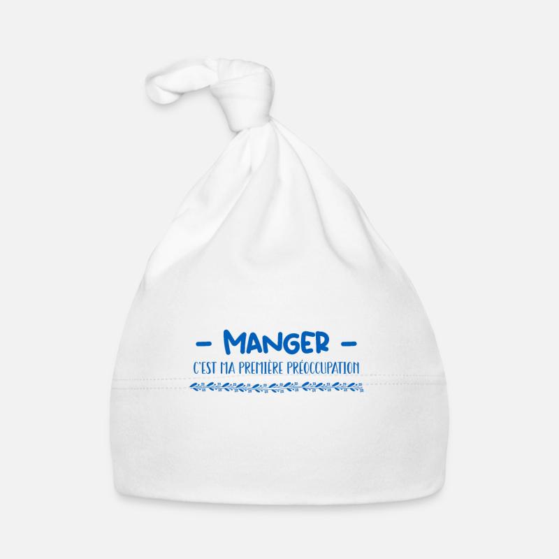 manger c'est ma premier préoccupation Bonnet bio Bébé