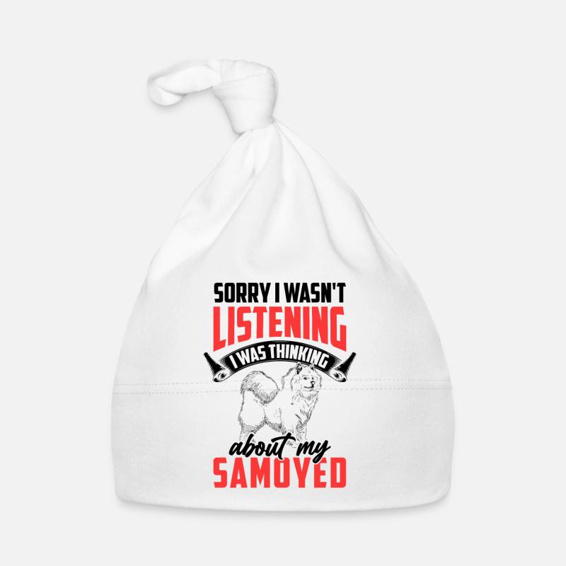 Samoyed was distracted Samoyed spitz Organic Baby Cap