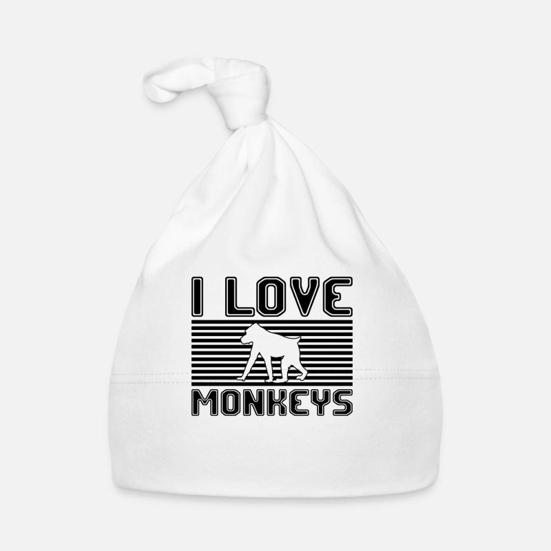 J’adore les singes Bonnet bio Bébé