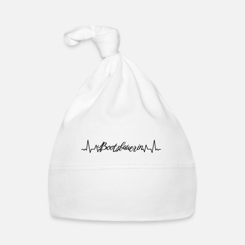 Schiffbauer Herzschlag Bootsbauerin Baby Bio-Mütze