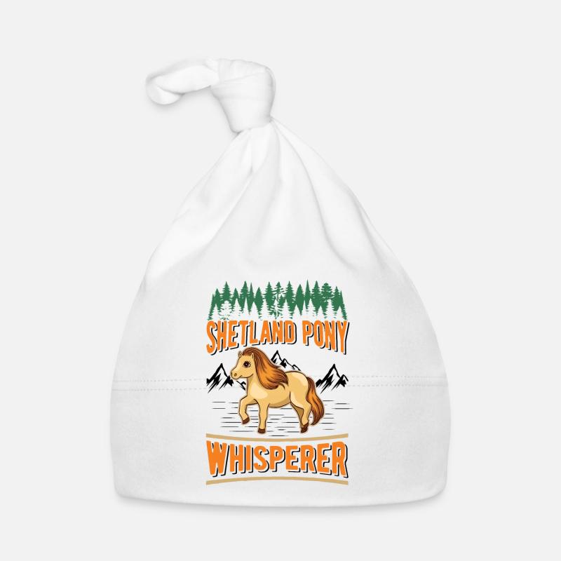 Shetland Pony Flüsterer Shetland Pony Whisperer Bonnet bio Bébé
