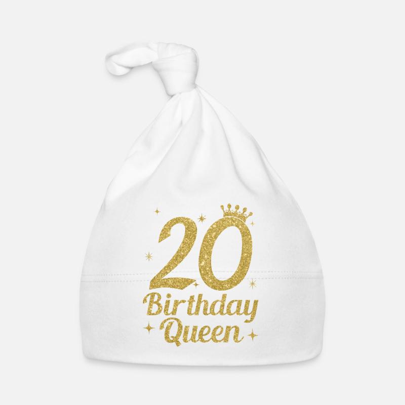 Birthday Queen 20 Baby Bio-Mütze