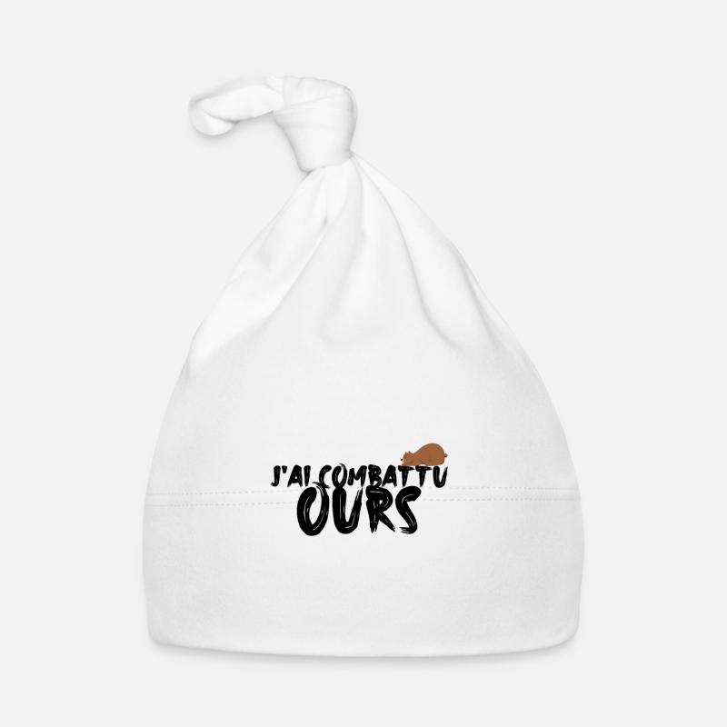 Je combattais un ours Bonnet bio Bébé