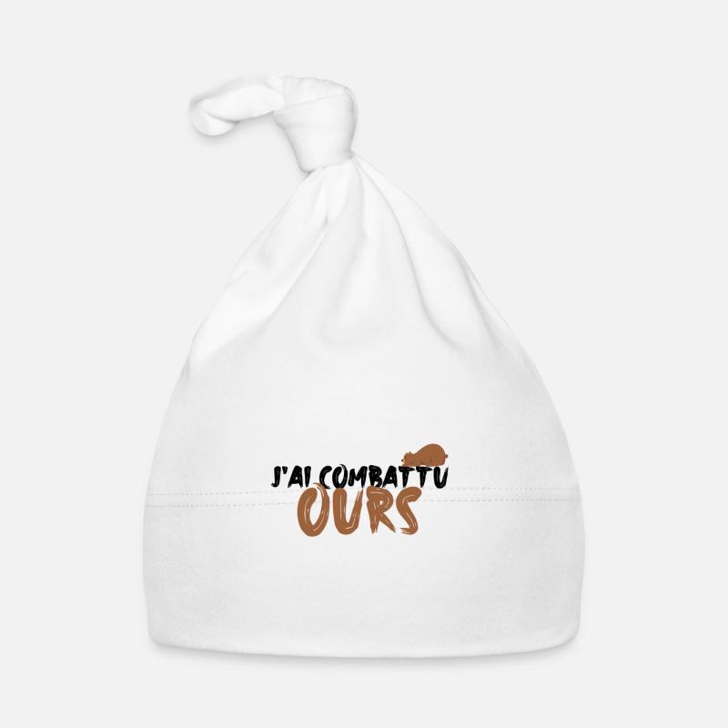 Je combattais un ours Bonnet bio Bébé