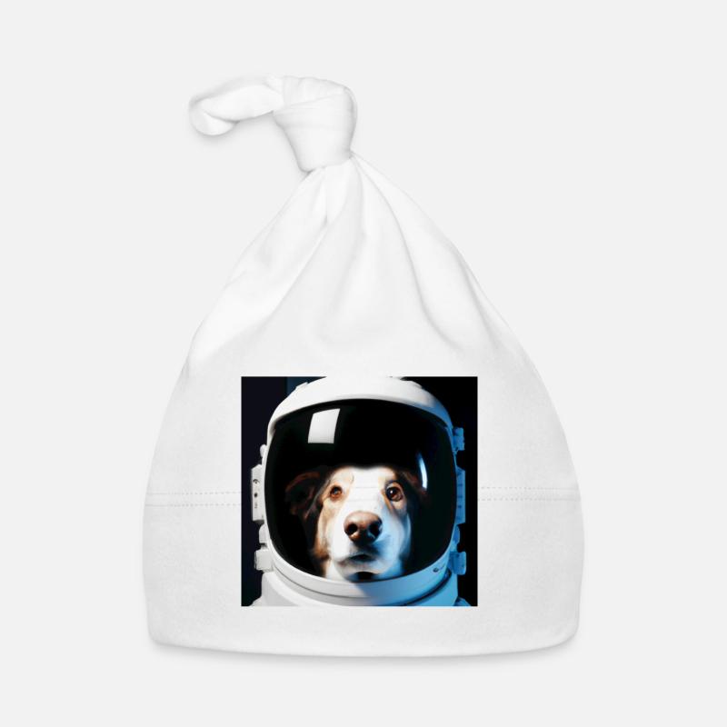 Dog in space Organic Baby Cap