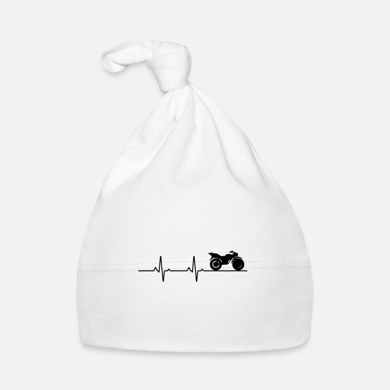 Motorcycle heartbeat Organic Baby Cap