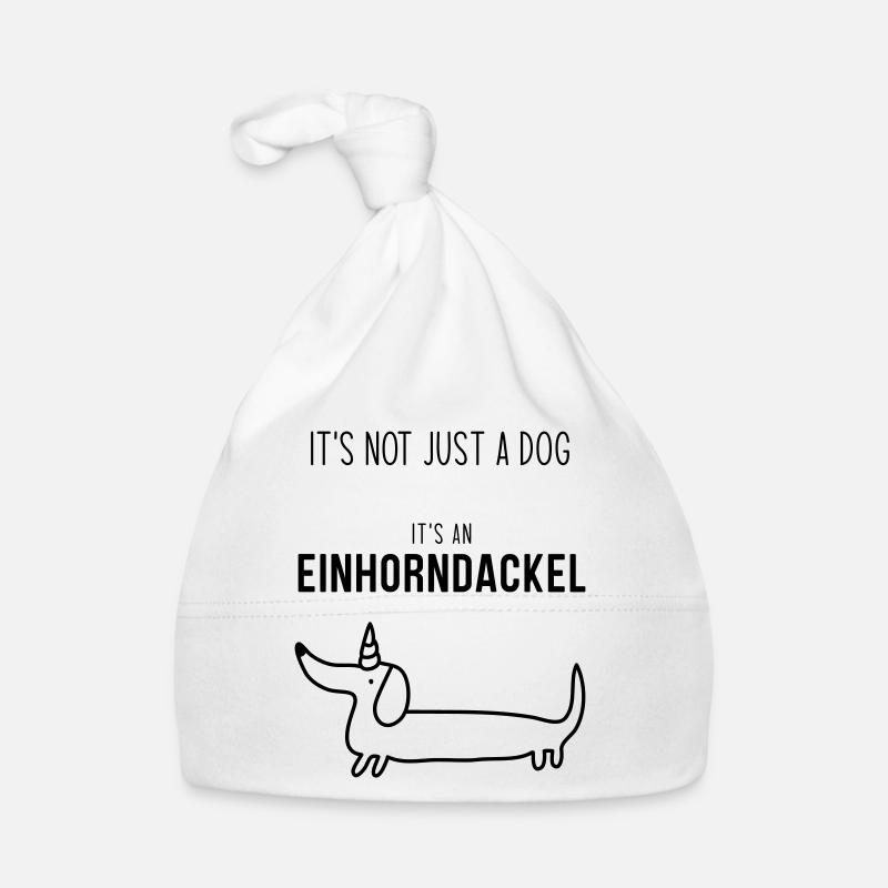 Einhorndackel Baby Bio-Mütze