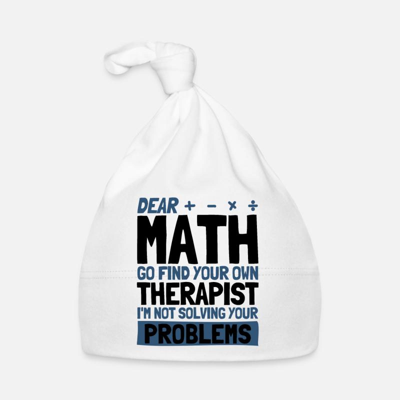 Math Mathématiques Sciences Math Cadeau Bonnet bio Bébé