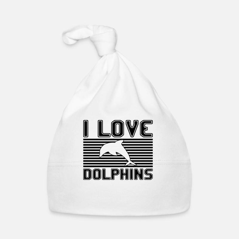 I love dolphins Baby Bio-Mütze
