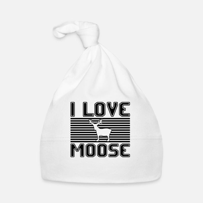 I love moose Baby Bio-Mütze