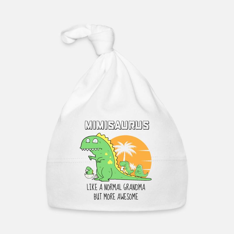 Mimisaurus comme une grand-mère normale mais plus génial Bonnet bio Bébé