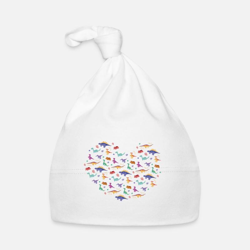 A heart for dinosaur dinosaurs Organic Baby Cap