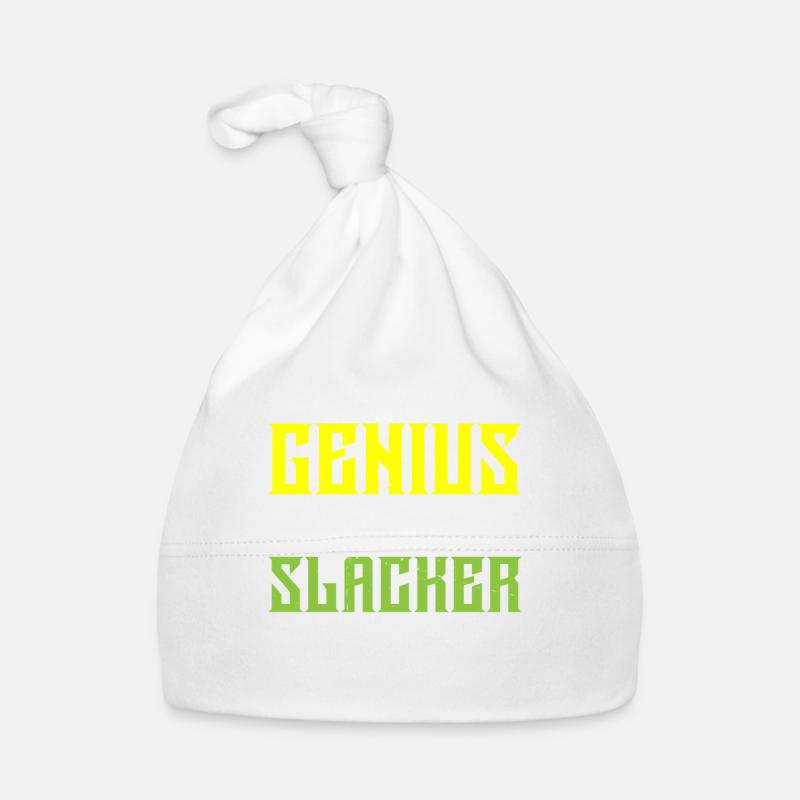 Genius By Birth Slacker By Choice 5 Baby Bio-Mütze