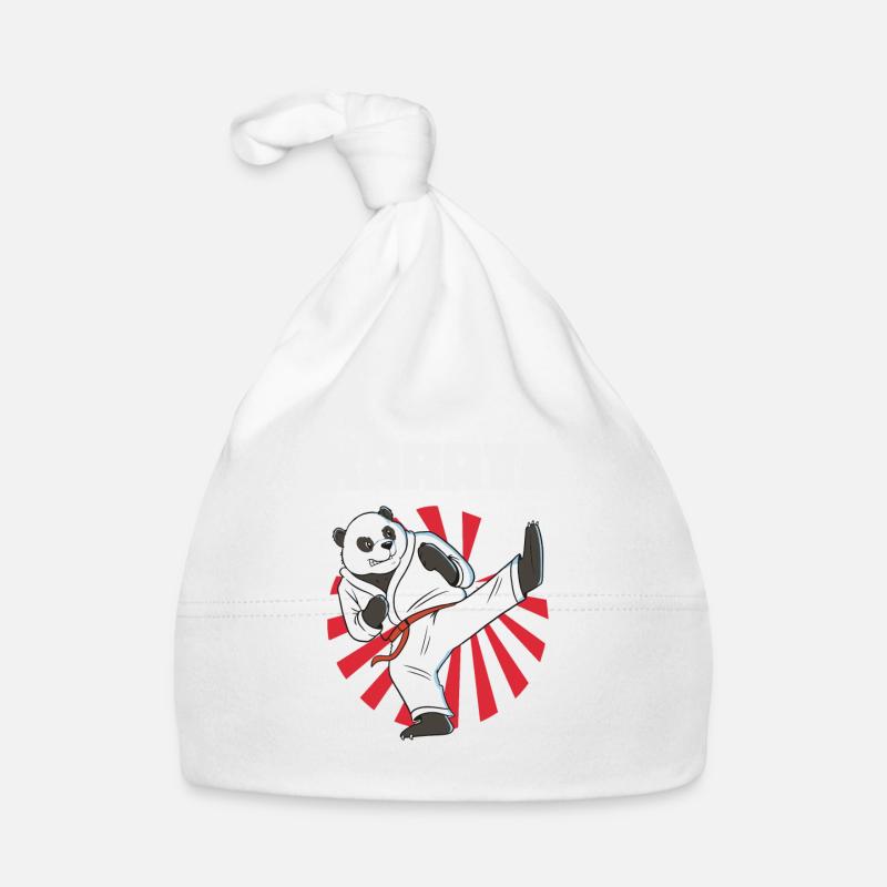 Karate Panda - Karate Japanische Sonne Baby Bio-Mütze