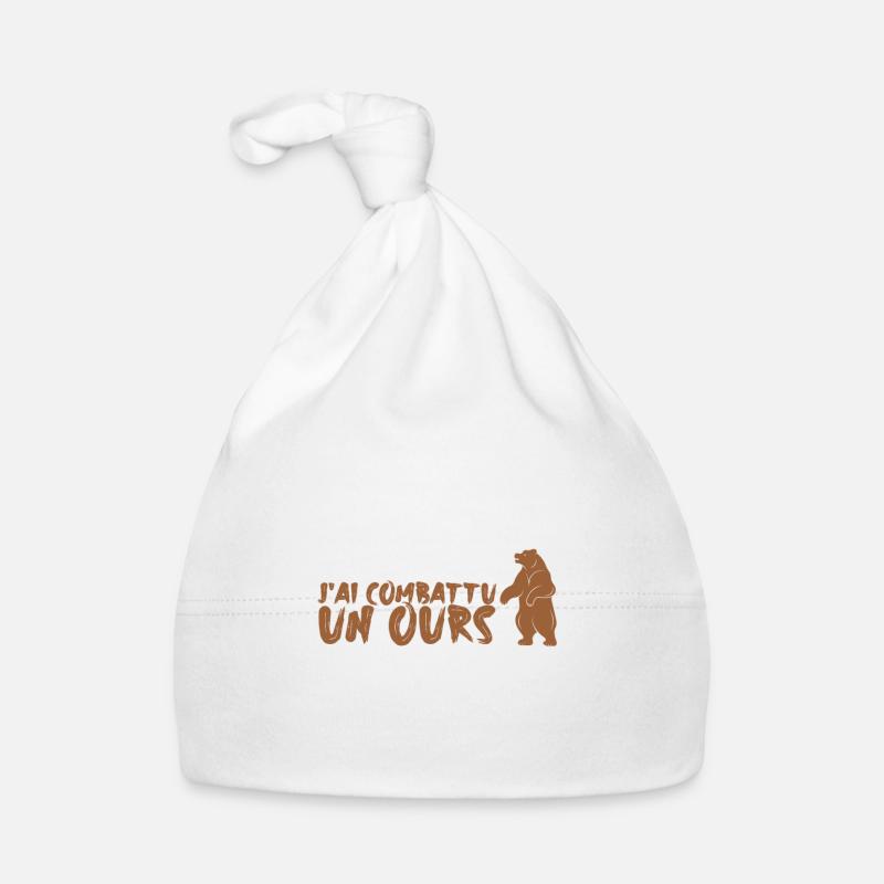 Je combattais un ours Bonnet bio Bébé