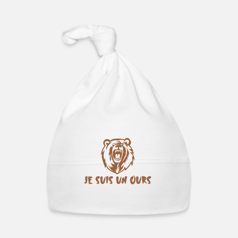 Je suis un ours Bonnet bio Bébé