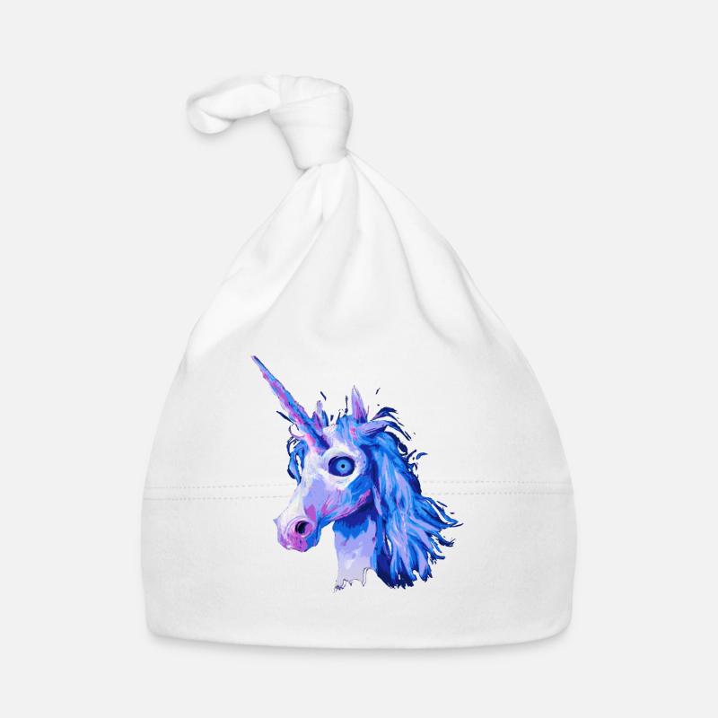 Horror Einhorn Halloween Baby Bio-Mütze