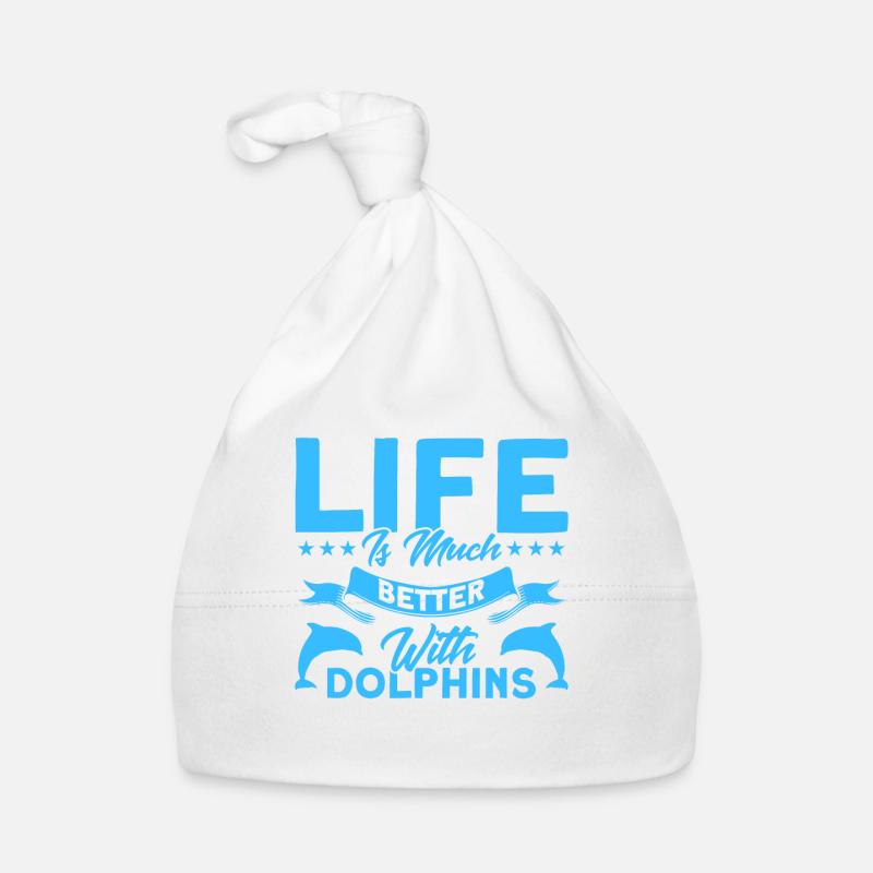 Delfin Delfin Liebhaber Tier Delfine Geschenk Baby Bio-Mütze