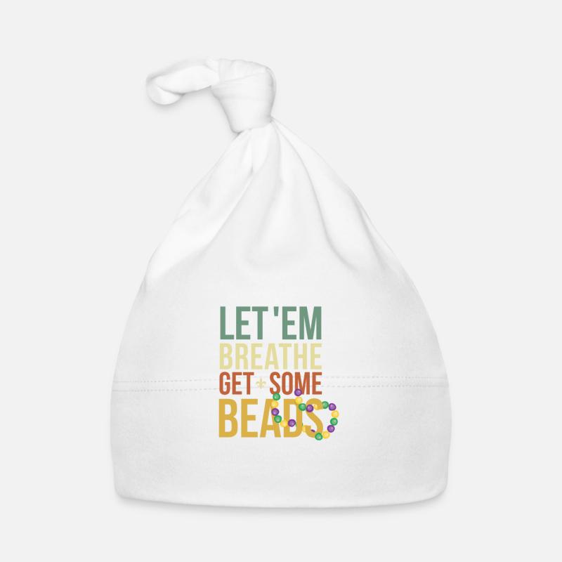 Laissez-les obtenir des perles Mardi Gra Bonnet bio Bébé
