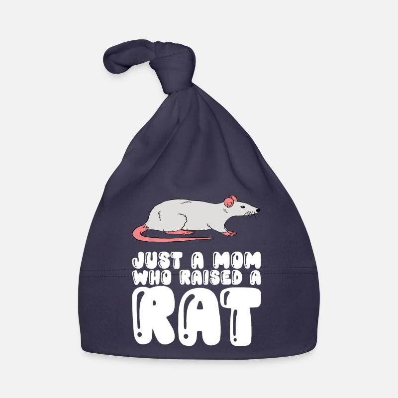 Une seule mère élevant un rat Bonnet bio Bébé