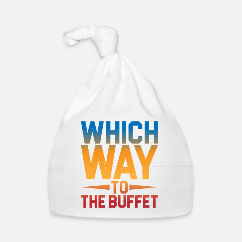 Which Way To The Buffet 12 Organic Baby Cap